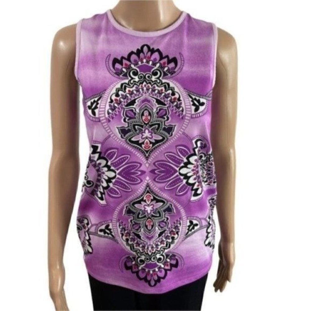 Athleta Purple Yoga tank top size MT - medium tall purple style #841191